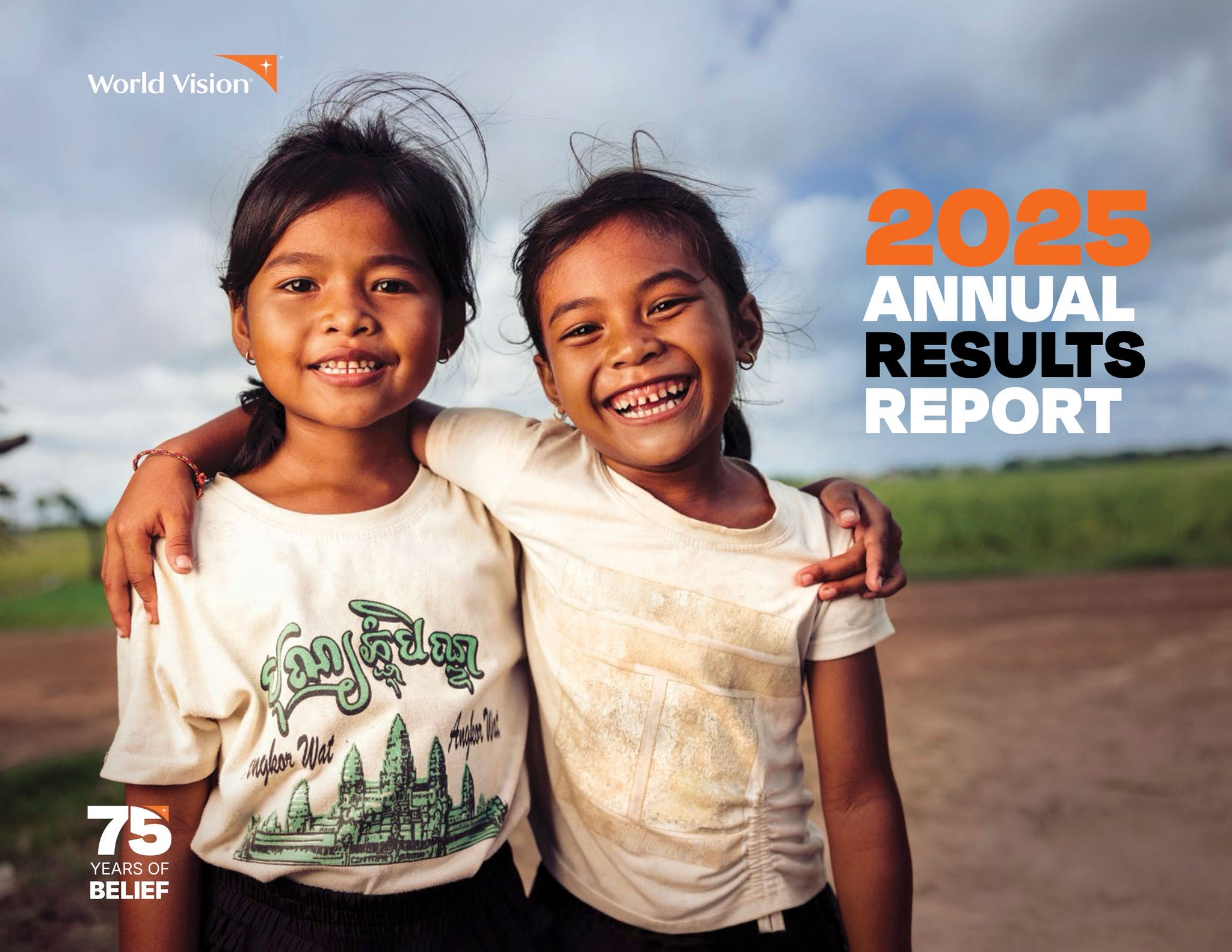 The cover image of the World Vision Canada 2025 Annual Results Report. Download the report to see how donors like you helped transform the lives of children, families and communities around the world.