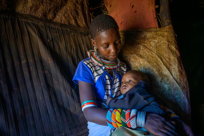 Babies and toddlers like 18-month-old Jamline may be at higher risk of sandstorm harm than adults in their lives. The UN calls for global research.